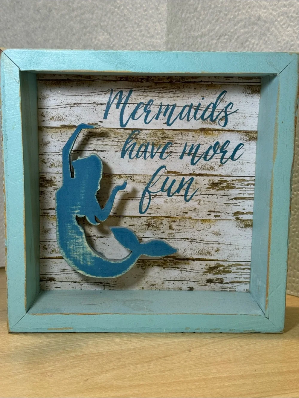 🧜🏼‍♀️🧜🏼‍♀️Mermaids Have More Fun! Shadow Box Room Decor